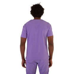 tunique hôpital homme mauve