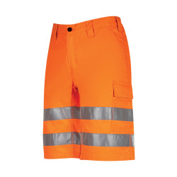 short haute visibilité orange