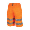 bermuda travail orange fluo