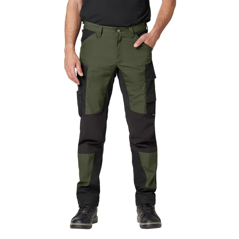 Pantalon De Travail Homme Blanc HASHOOB TRADING - Polyester Coton Confortable