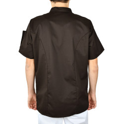 veste cuisine marron 
