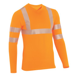 t-shirt travail orange hv