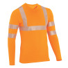 t-shirt travail orange hv