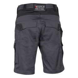 bermuda travail gris