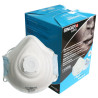 Demi-masque respiratoire FFP2 NR D professionnel confortable avec valve