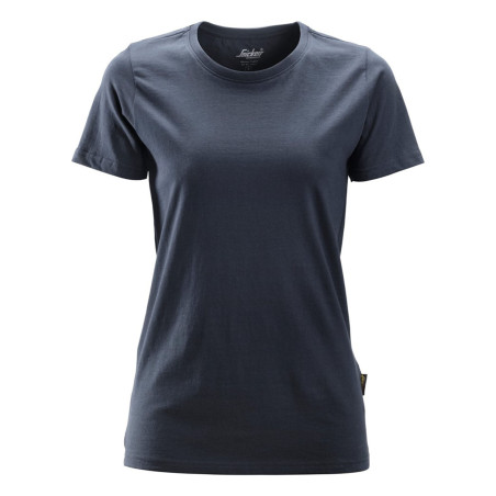 tee shirt de travail bleu femme