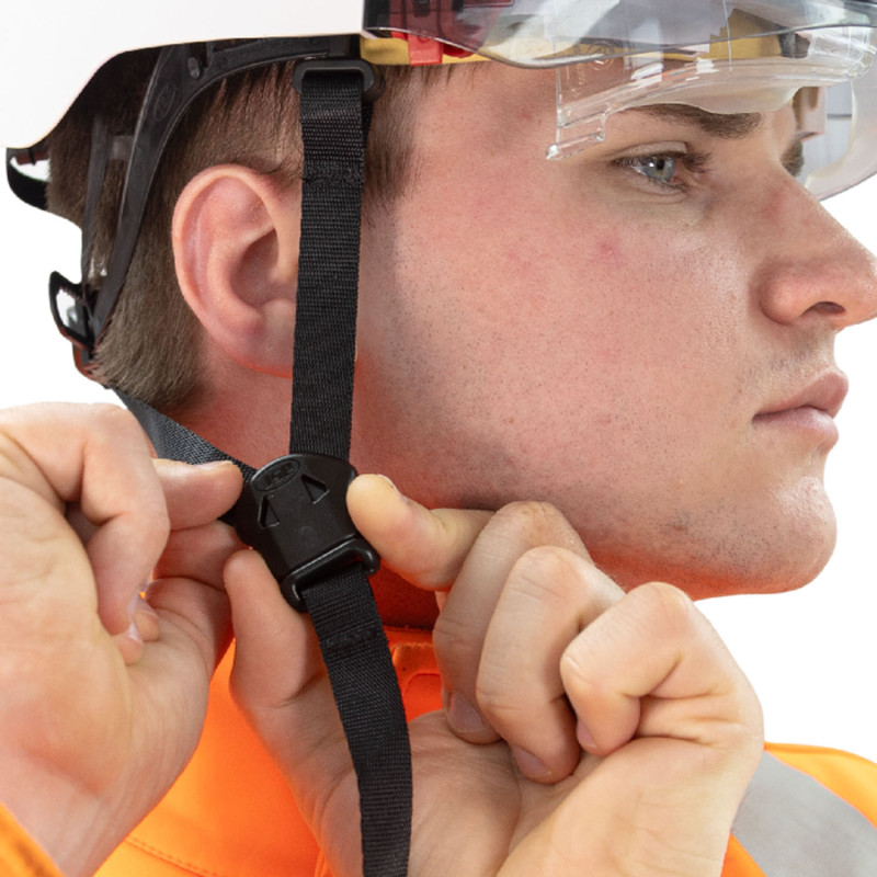Jugulaire Universelle Pour Casque - Mentonnière En Nylon Réglable - Pour Casque De Vélo, Sécurité, Chantier - Accessoire De Remplacement