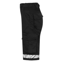 Short de travail noir femme