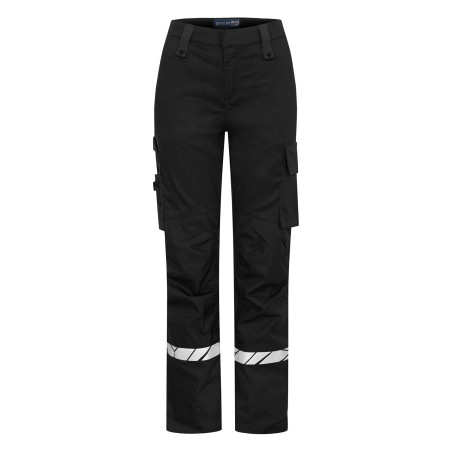 pantalon travail femme avec bande rétro-réfléchissante
