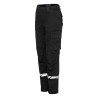 Pantalon de travail noir femme