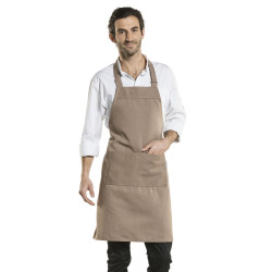tablier restauration beige