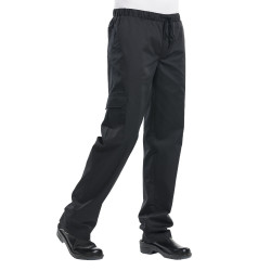 Pantalon de cuisine noir homme BAGGY Basix