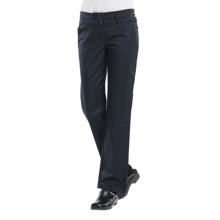 Pantalon de cuisine noir femme