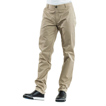 pantalon de cuisine chaud devant 