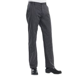 pantalon cuisine homme rayé