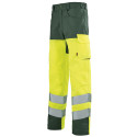 Pantalon Haute Visibilité Lafont IRIS collection Work Vision 2 jaune hivi vert foncé