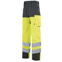 Pantalon pro Haute Visibilité Lafont IRIS collection Work Vision 2 jaune hivi gris charcoal