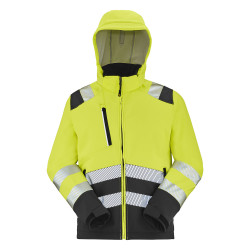 Softshell haute visibilité jaune