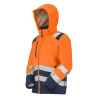 Softshell haute visibilité orange