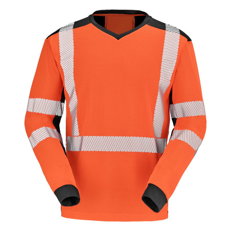tee shirt haute visibilité orange 