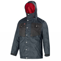 Veste de travail de pluie EN 343 Lafont Work Attitude Updated gris foncé LEAF