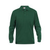 Polo de jardinier pas cher à manches longues 100% Coton Clique CLASSIC LINCOLN vert foncé