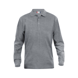 Polo de travail BTP pas cher gris Clique Classic Lincoln