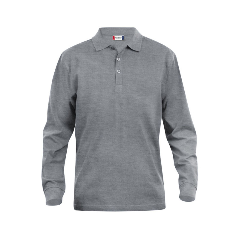 Polo de travail BTP pas cher gris Clique Classic Lincoln