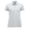 Polo de service blanc pour femme pas cher Clique