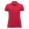 Polo Restauration pour femme pas cher rouge Clique