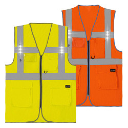 Gilet haute visibilité lumineux
