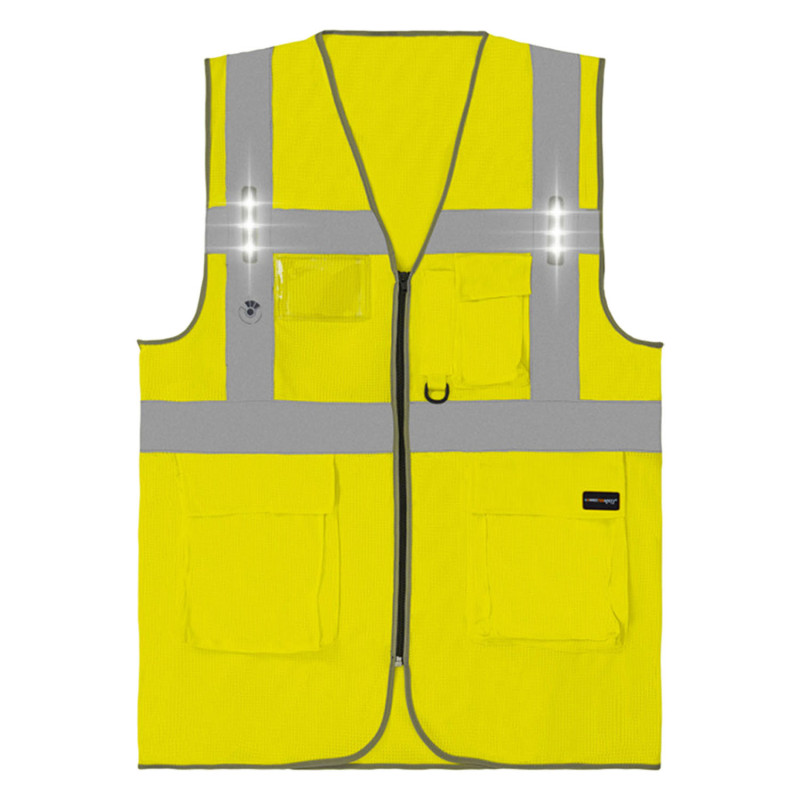 Gilet led haute visibilité T2S