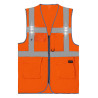 Gilet haute visibilité avec led