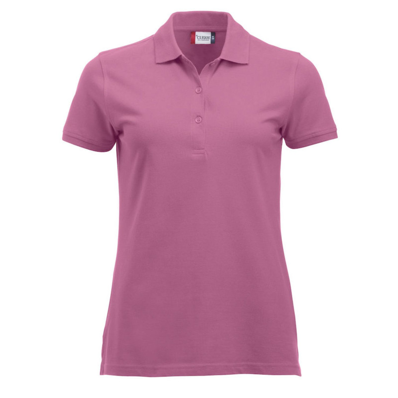 Polo de service rose pas cher femme Clique