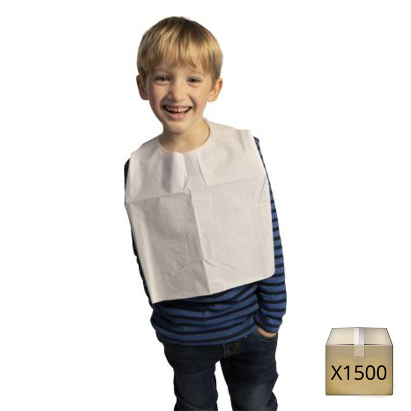 Bavoir enfant en papier jetable