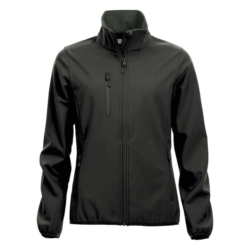 Veste de travail noire femme pas cher Clique