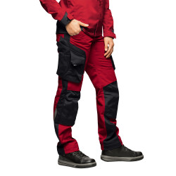 pantalon travail rouge