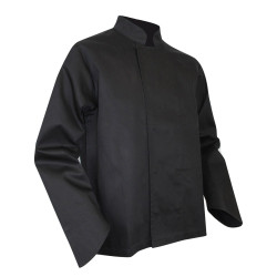 Une veste pour cuisinier professionnel de couleur noire à manches longues. Cette veste de cuisine LMA en polycoton est fonctionnelle et remplira parfaitement sa fonction. Excellent rapport qualité/prix.
