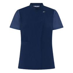 Veste de cuisine bleu femme