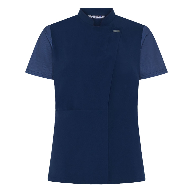 Veste de cuisine bleu femme