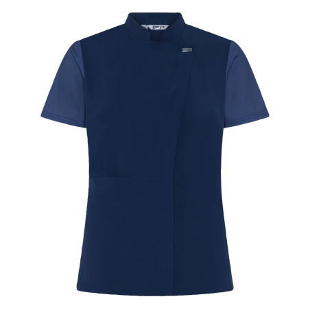 Veste de cuisine bleu femme