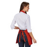 Tablier avec poche rouge