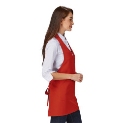 Tablier serveuse rouge