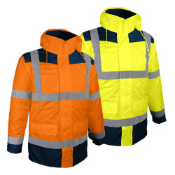 Parka haute visibilité 4 en 1