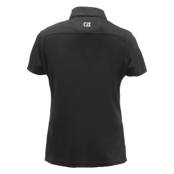 Polo noir manches courtes