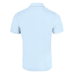 Polo coton bleu 