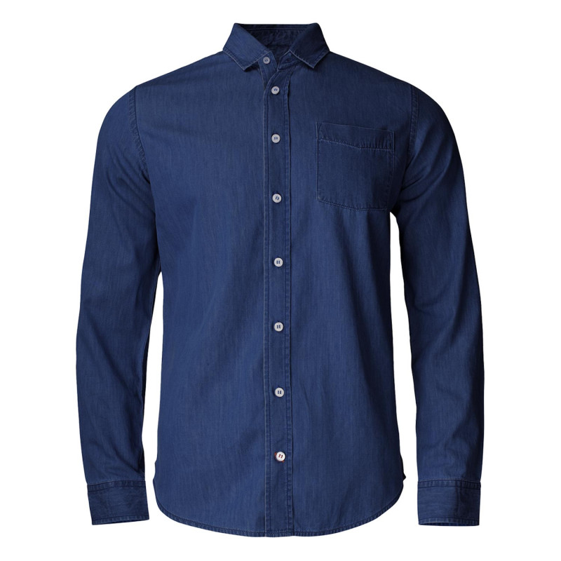 Chemise denim bleue