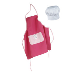 tablier cuisine rose fille