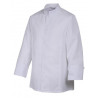 Veste de cuisine blanche slim en nid d'abeilles manches longues Robur Siaka