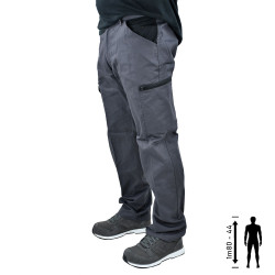 Pantalon travail pas cher multipoches gris LMA
